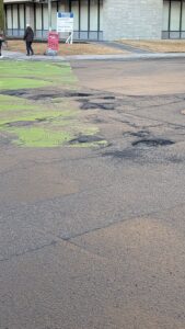 Piste cyclable accidenté